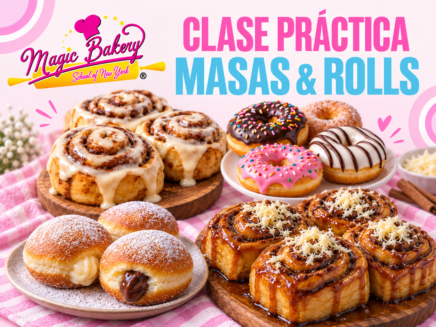 Clase Práctica de Masas & Rolls en New York Octubre - Imagen 2
