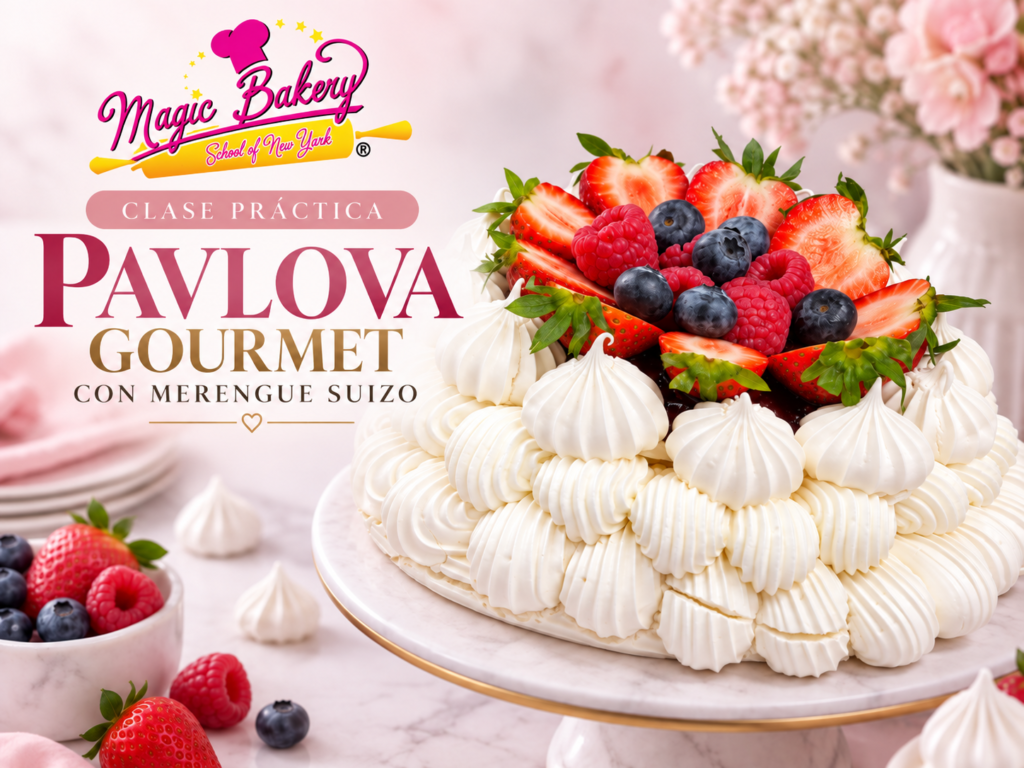 Clase Práctica de Pavlova Gourmet con Merengue Suizo en New York