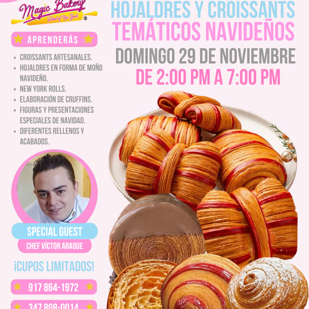 HOJALDRES Y CROISSANTS TEMÁTICOS NAVIDEÑOS NOVIEMBRE