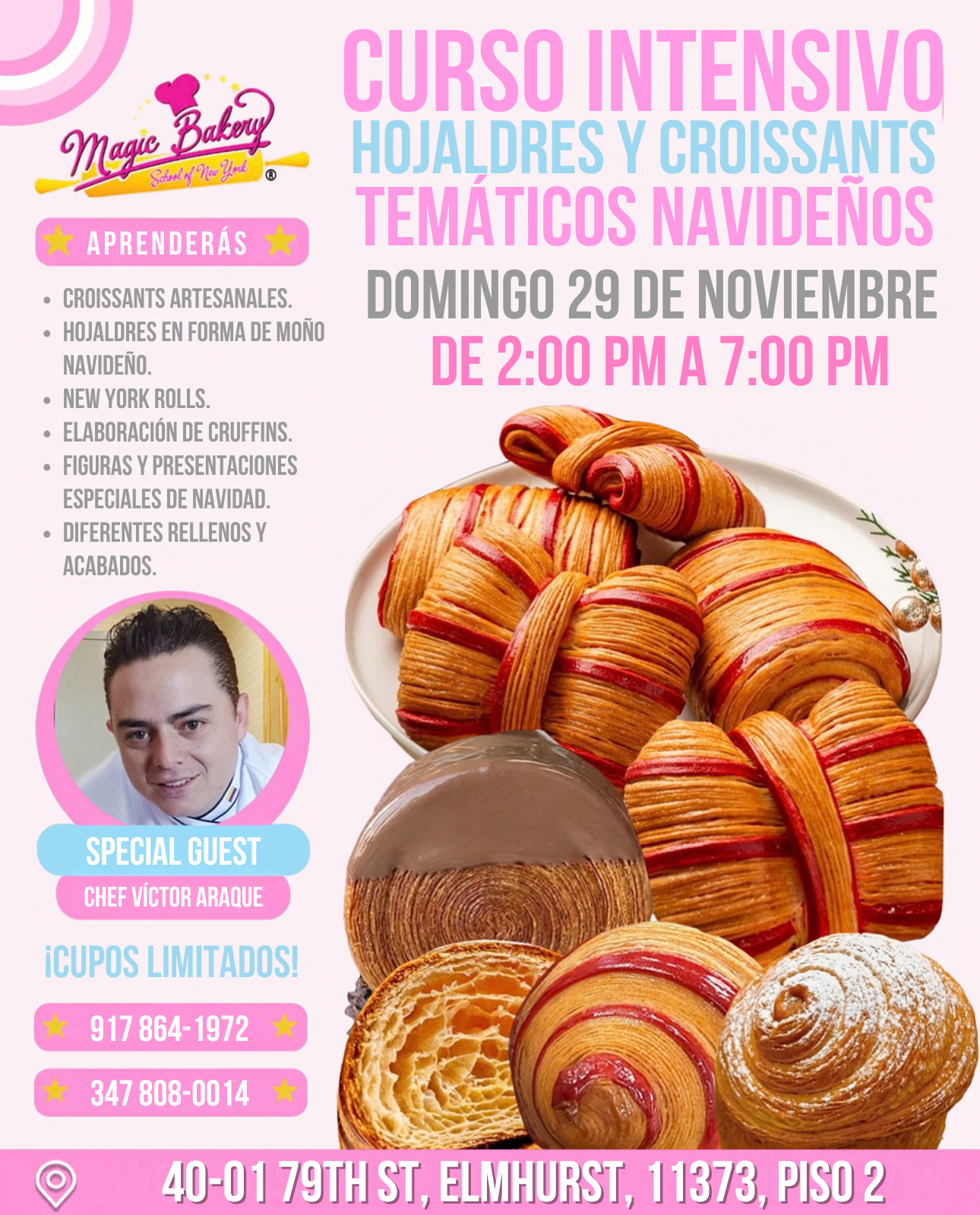 HOJALDRES Y CROISSANTS TEMÁTICOS NAVIDEÑOS NOVIEMBRE
