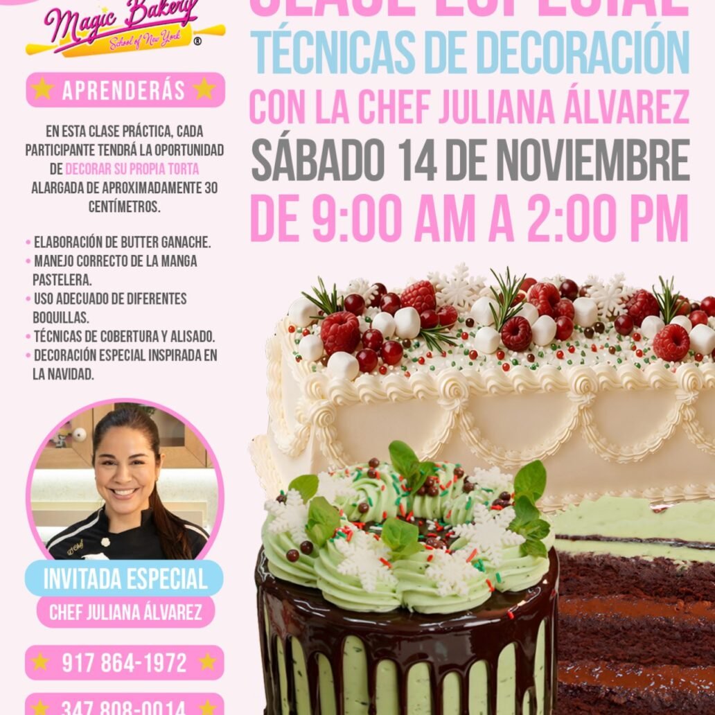 TÉCNICAS DE DECORACIÓN – CHEF JULIANA ÁLVAREZ