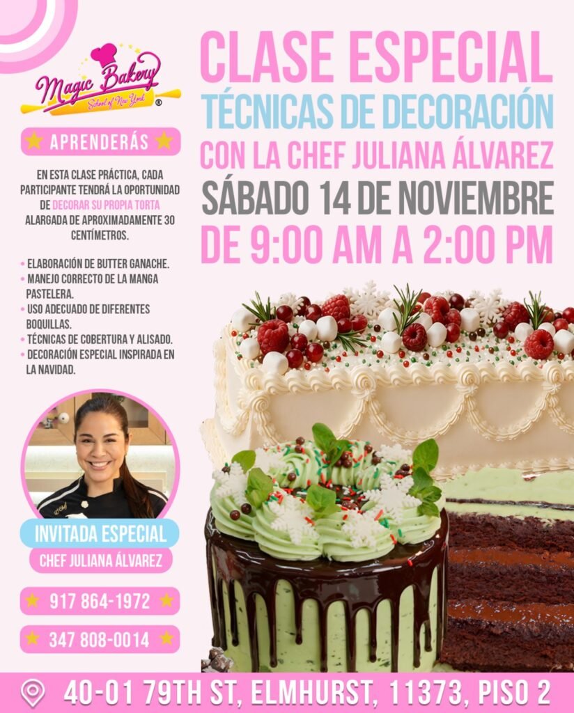 TÉCNICAS DE DECORACIÓN – CHEF JULIANA ÁLVAREZ
