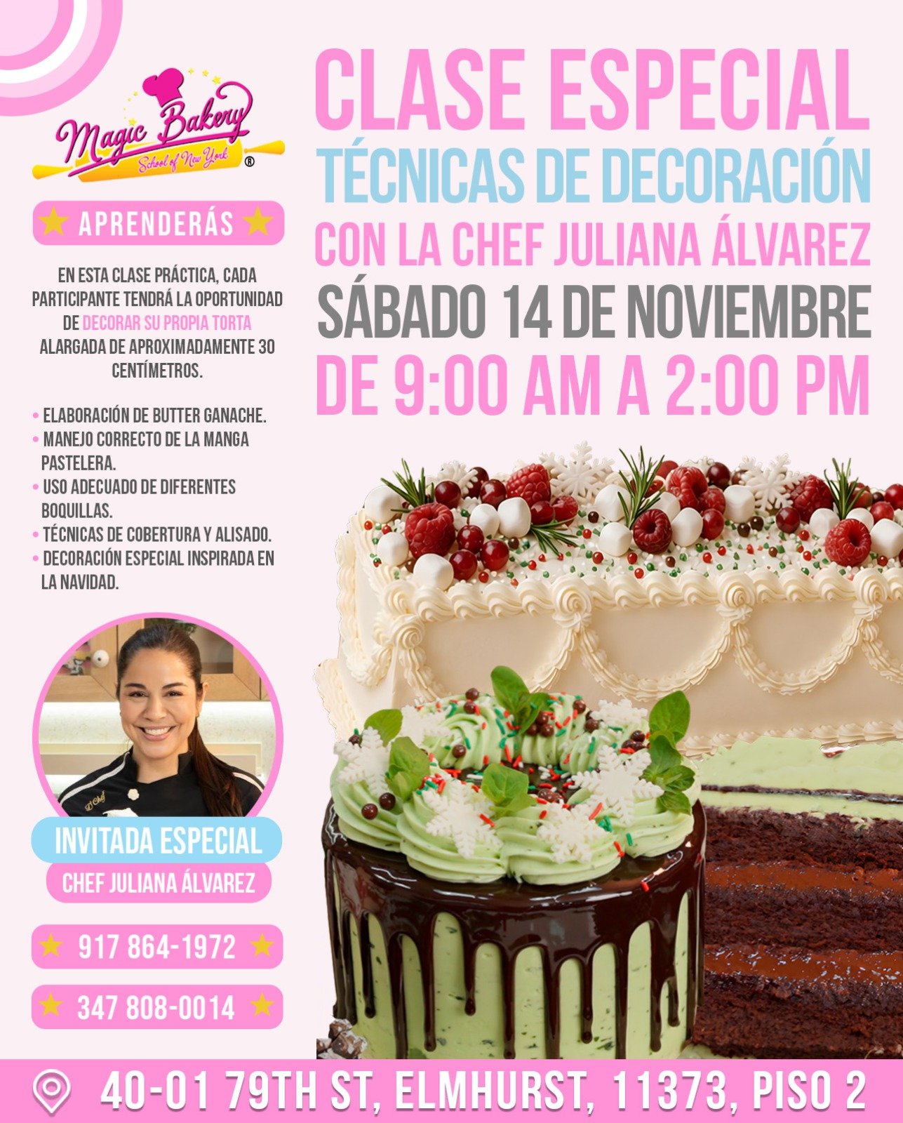 TÉCNICAS DE DECORACIÓN – CHEF JULIANA ÁLVAREZ