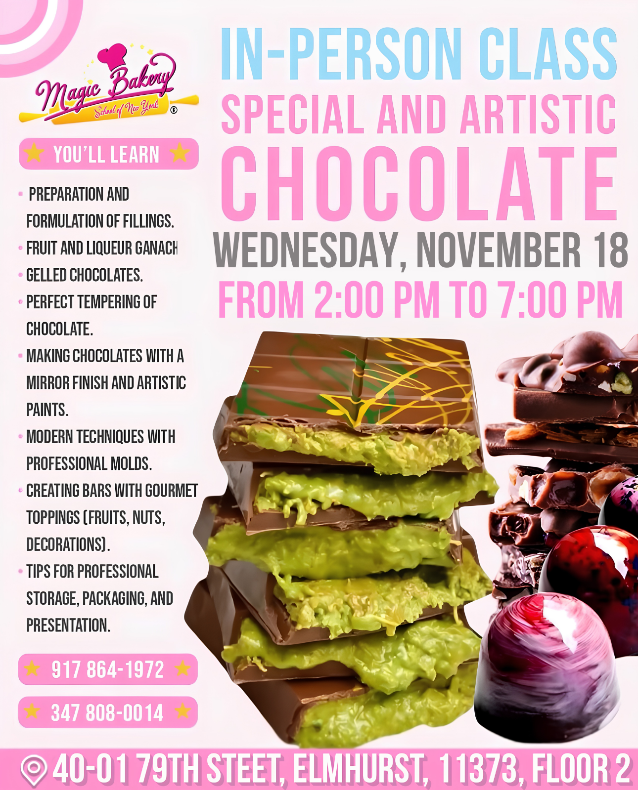 CLASE PRESENCIAL: CHOCOLATERÍA ESPECIAL Y ARTÍSTICA NOVIEMBRE - Imagen 9