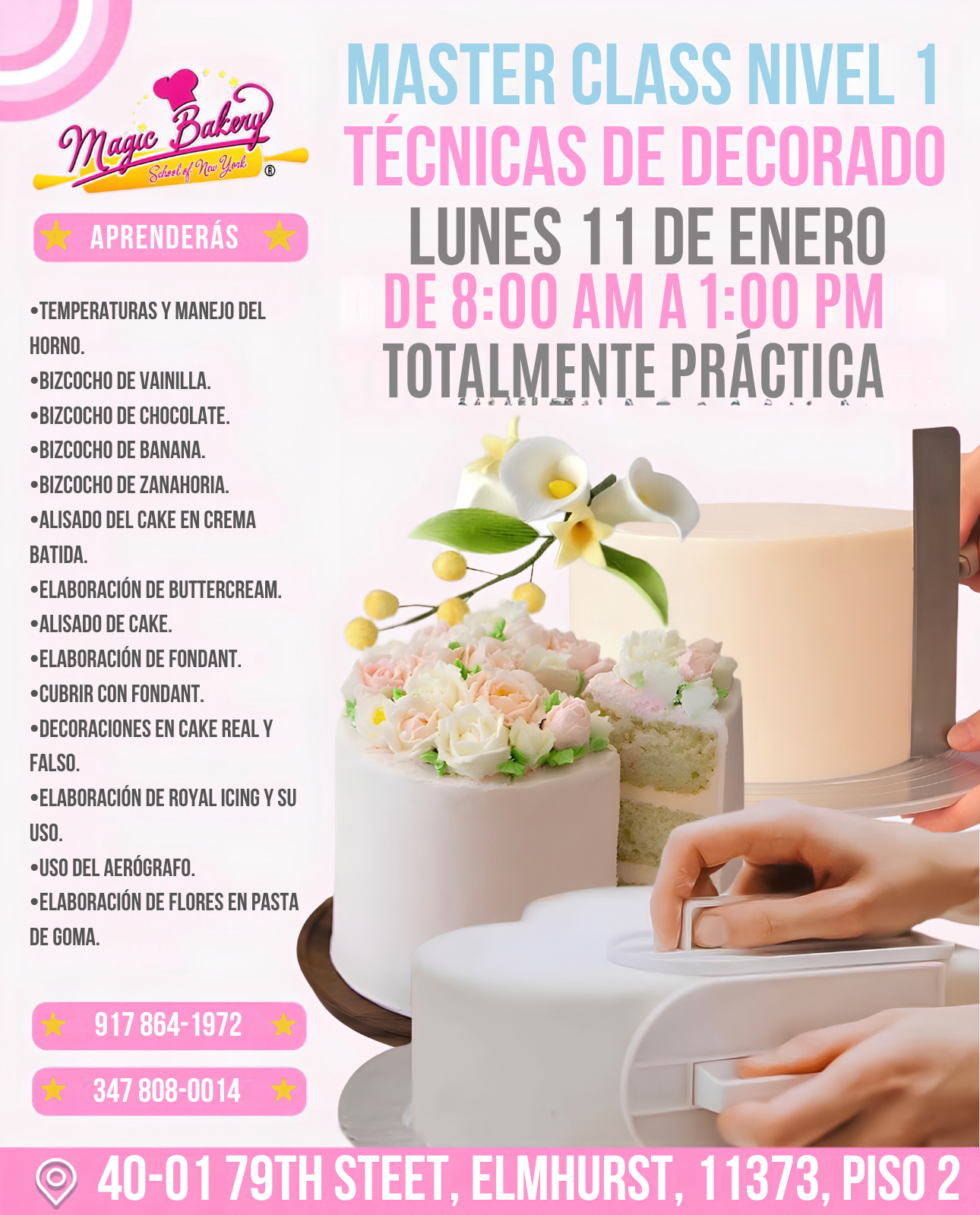 MASTER CLASS NIVEL 1 – TÉCNICAS DE DECORADO ENERO (Lunes)