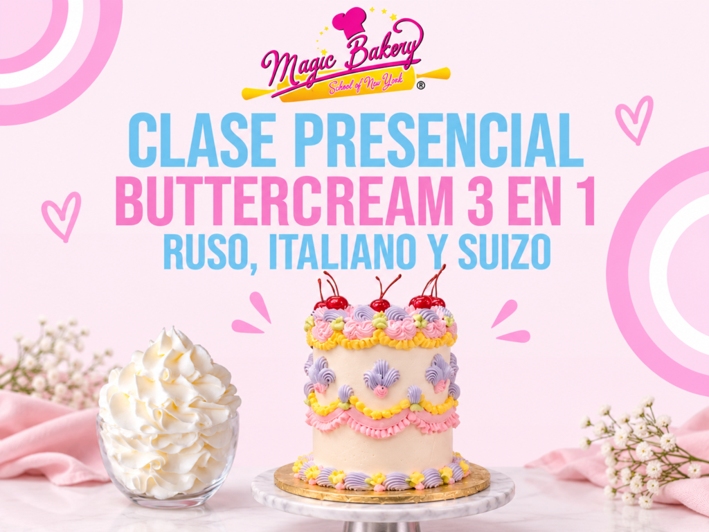 Clase de Buttercream en New York – Ruso, Italiano y Suizo